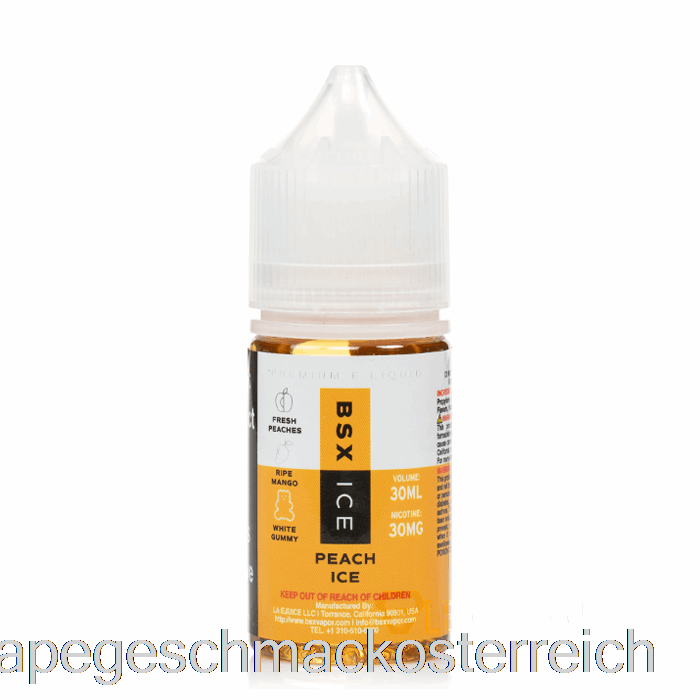 Pfirsicheis – BSX-Salzserie – 30 Ml, 30 Mg Vape-Geschmack